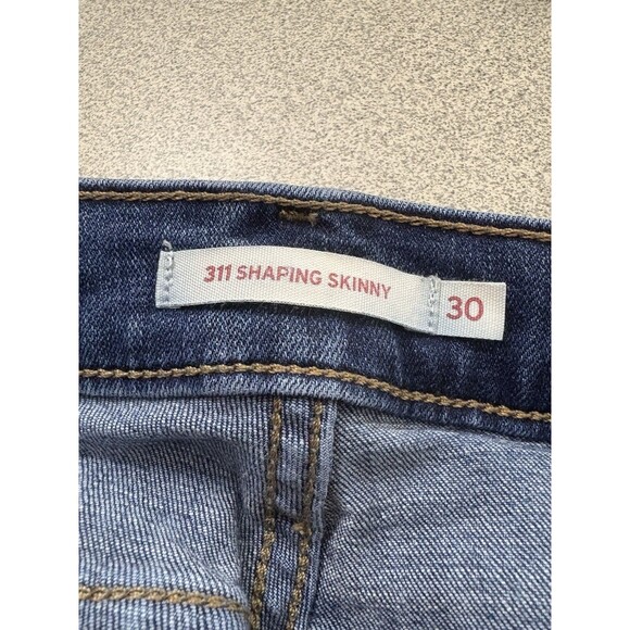 Levis 311 Shaping Skinny Women's Size 30 Blue Stretch Medium Wash Denim Jeans - Picture 3 of 8